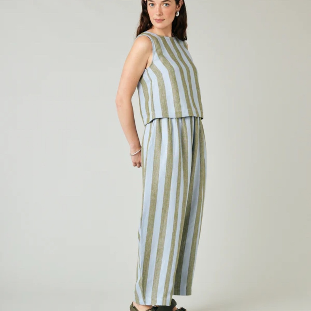 Beyond Nine Mabel Pants in Meadow Stripe XXS